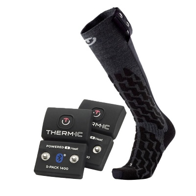 Therm-IC Powersocks Heat Fusion Uni Heated Socks with 1400B S-Pack Bluetooth Battery