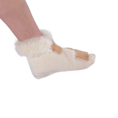 Fleece Pressure Relief Open Slippers | Health and Care