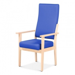 Bristol Maid High-Back Vinyl Hospital Armchair (Fixed Seat)