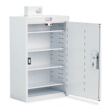 Bristol Maid Right-Opening Medicine Cabinet With Light (32 Nomad Cassette Capacity, 3 Shelves)