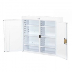Bristol Maid 1000mm-Wide Lockable Double-Door Pharmacy Cabinet (6 Shelves)