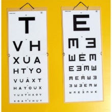 Sussex Vision 6-Metre TVH/E Eye-Test Chart Snellen Type