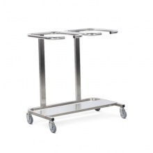 Bristol Maid Stainless Steel Double Linen Trolley