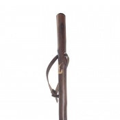 Chestnut Hiking Staff with Hunter Carving