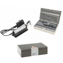 HEINE BETA 400 LED F.O Otoscope Set with 1000 Disposable Tips Saver Pack