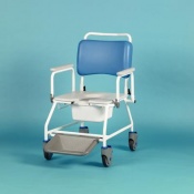 Homecraft Atlantic Bariatric Commode Shower Chair with Footrests (560mm Width Between Armrests)
