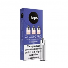 Logic PRO E-Cigarette 12mg Blueberry Refill Capsules Saver Pack (48 Boxes)