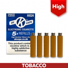 OK Vape E-Cigarette High Strength Tobacco Refill Cartridges (18mg)