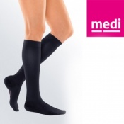 Medi Black Travel Socks for Women