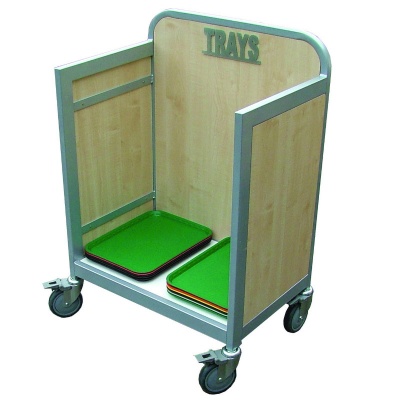 School Canteen Tray Storage and Collection Trolley