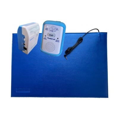 TumbleCare Floor Pressure Mat Bed Exit Alarm with Portable Carer Alarm