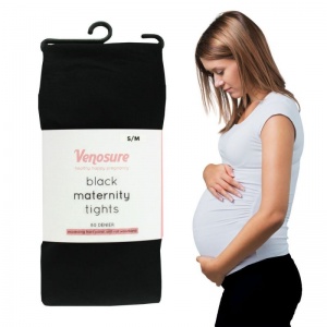 Venosure Black 80 Denier Maternity Tights
