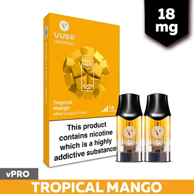 Vuse Pro ePod Tropical Mango Refill Pods (18mg)