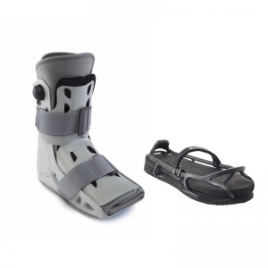 Aircast AirSelect Short Walker Boot and Evenup Shoe Balancer