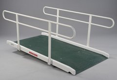 Wide Access Wheelchair Ramp With Double Hand Rail