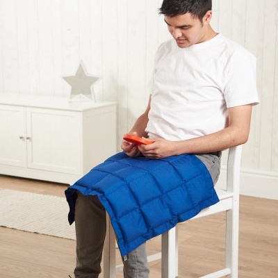 Sensory Direct Wipe Clean Fire Retardant Weighted Lap Pad (Blue)