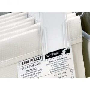 Wide X-Ray Filing Pockets for the Sunflower Medical Medical Notes Trolleys (Pack of 10)