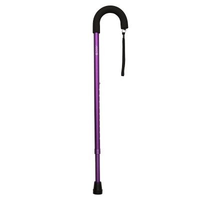 Ziggy Crook Handle Adjustable Walking Stick (Purple)