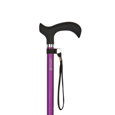 Ziggy Derby Handle Adjustable Walking Stick (Purple)