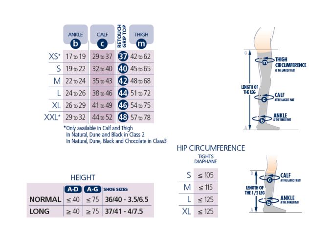 Sigvaris Measurement Chart