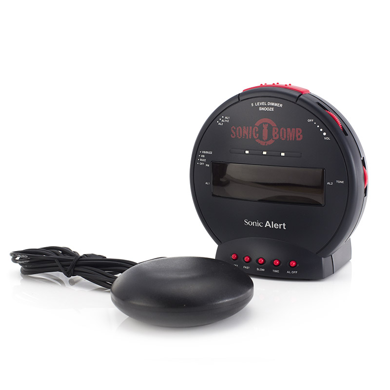 Sonic Bomb Alarm Clock with Shaker