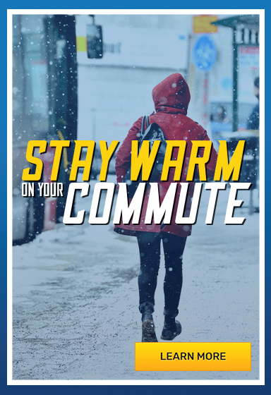 Stay warm on your winter commute
